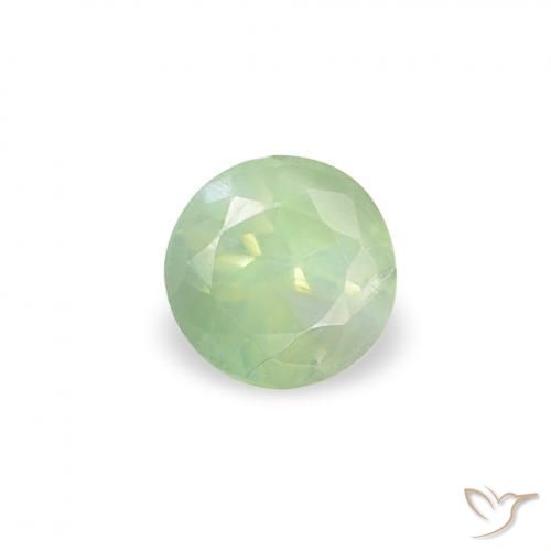 0.19캐럿 천연 Medium Light-Green 알렉산더 보석, 둥근, VVS-VS