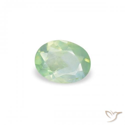0.16캐럿 천연 매우 밝은 녹색 알렉산더 보석, 타원형, VS