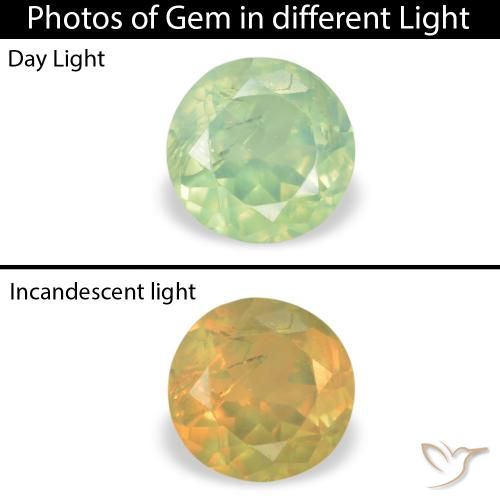 0.28ct 자연스러운 페일 페어 그린 알렉산더 보석, 둥근, VS-SI