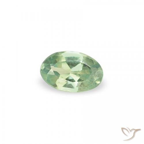 0.06캐럿 천연 Medium Light-Green 알렉산더 보석, 타원형, VS