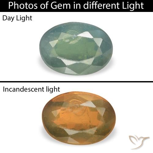 0.64ct 자연스러운 터키 옥 알렉산더 보석, 타원형, VS