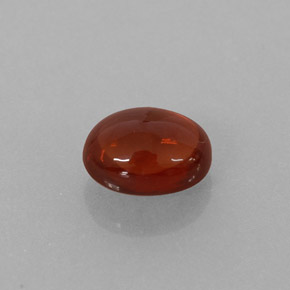 1.02캐럿 천연 오렌지 레드 알만딘 가넷, 타원형 컷, 6.3×4.6 mm, 투명한