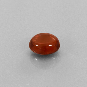 0.76캐럿 천연 오렌지 레드 알만딘 가넷, 투명한, 5.8×4.7 mm, 투명/반투명