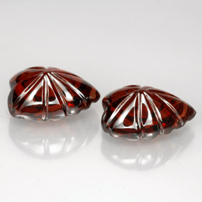 캐럿 천연 딥 레드 알만딘 석류석 보석, 하트 모양, 투명한