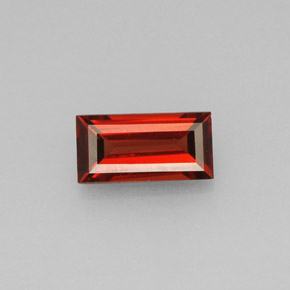 0.96캐럿 천연 레드 알만딘 가넷, 바게트, 7.9×4 mm, VVS-VS