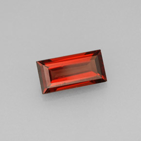 0.96캐럿 천연 레드 알만딘 가넷, 바게트, 7.9×4 mm, VVS-VS