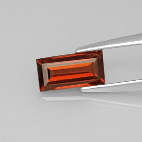 1.04캐럿 천연 레드 알만딘 가넷, 바게트, 8×4 mm, VVS-VS