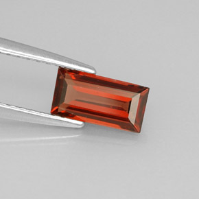 1.04캐럿 천연 레드 알만딘 가넷, 바게트, 8×4 mm, VVS-VS