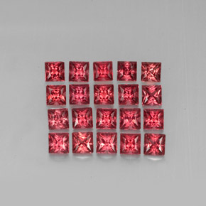 캐럿 천연 빨간색 알만딘 석류석 보석, 정사각형, VVS-VS