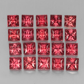 캐럿 천연 빨간색 알만딘 석류석 보석, 정사각형, VVS-VS