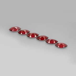 캐럿 천연 빨간색 알만딘 석류석 보석, 보석, VVS-VS