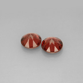 캐럿 천연 레드 알만딘 가넷 보석, 라운드 컷, 6.09 mm, VS
