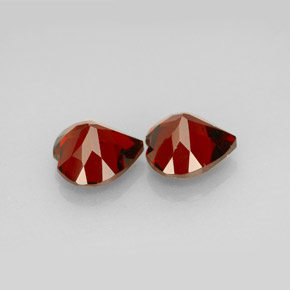 캐럿 천연 레드 알만딘 가넷 보석, 하트 모양, 7.3×7.2 mm, VVS-VS