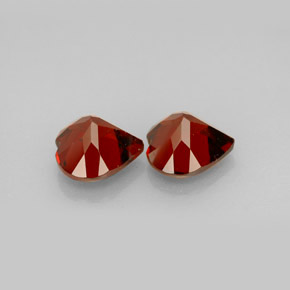 캐럿 천연 레드 알만딘 가넷 보석, 하트 모양, 7.2×7.1 mm, VVS-VS