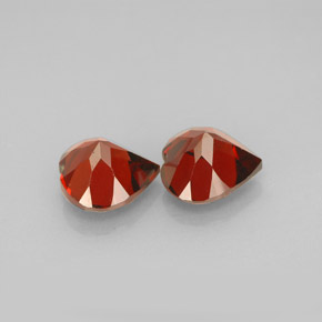 캐럿 천연 레드 알만딘 가넷 보석, 하트 모양, 7.3×7.2 mm, VVS-VS