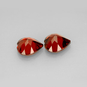 캐럿 천연 레드 알만딘 가넷 보석, 하트 모양, 7.3×7.2 mm, VVS-VS