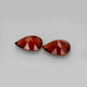 캐럿 천연 빨간색 알만딘 석류석 보석, 배 모양, VVS-VS