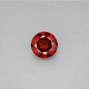 1.46캐럿 천연 레드 알만딘 가넷, 라운드 컷, 7.01 mm, VVS-VS