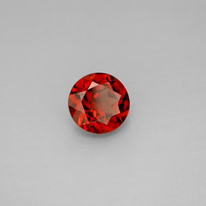 1.46캐럿 천연 레드 알만딘 가넷, 라운드 컷, 7.01 mm, VVS-VS