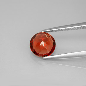 1.46캐럿 천연 레드 알만딘 가넷, 라운드 컷, 7.01 mm, VVS-VS