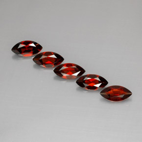 캐럿 천연 레드 알만딘 가넷 보석, 마퀴즈, 10.1×5 mm, VS