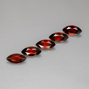 캐럿 천연 레드 알만딘 가넷 보석, 마퀴즈, 10.1×5 mm, VS