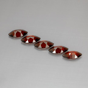 캐럿 천연 레드 알만딘 가넷 보석, 마퀴즈, 10.1×5 mm, VS
