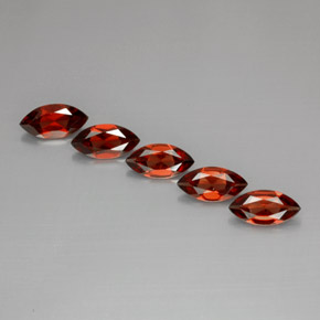캐럿 천연 레드 알만딘 가넷 보석, 마퀴즈, 10×5 mm, VS