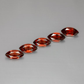 캐럿 천연 레드 알만딘 가넷 보석, 마퀴즈, 10×5 mm, VS
