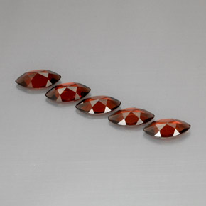 캐럿 천연 레드 알만딘 가넷 보석, 마퀴즈, 10×5 mm, VS