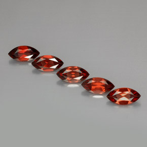 캐럿 천연 레드 알만딘 가넷 보석, 마퀴즈, 10×5 mm, VS