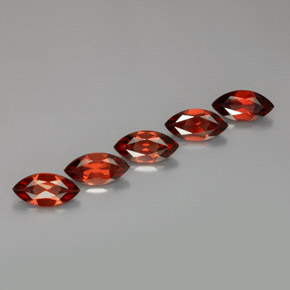캐럿 천연 레드 알만딘 가넷 보석, 마퀴즈, 10×5 mm, VS