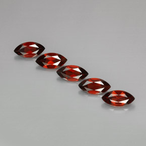 캐럿 천연 레드 알만딘 가넷 보석, 마퀴즈, 10×5 mm, VS