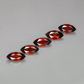 캐럿 천연 레드 알만딘 가넷 보석, 마퀴즈, 10×5 mm, VS