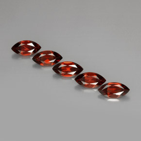 캐럿 천연 레드 알만딘 가넷 보석, 마퀴즈, 10×5.1 mm, VS