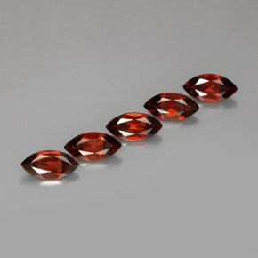 캐럿 천연 레드 알만딘 가넷 보석, 마퀴즈, 10×5.1 mm, VS