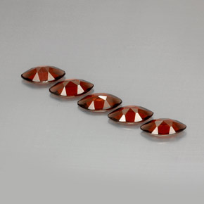 캐럿 천연 레드 알만딘 가넷 보석, 마퀴즈, 10×5.1 mm, VS