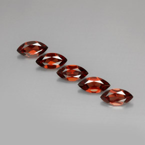 캐럿 천연 레드 알만딘 가넷 보석, 마퀴즈, 10×5 mm, VS