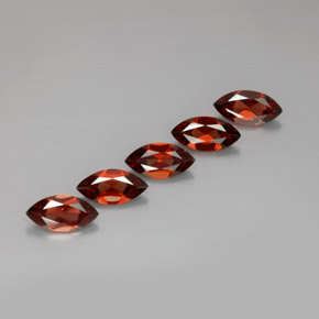 캐럿 천연 레드 알만딘 가넷 보석, 마퀴즈, 10×5 mm, VS