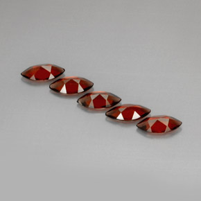 캐럿 천연 레드 알만딘 가넷 보석, 마퀴즈, 10×5 mm, VS