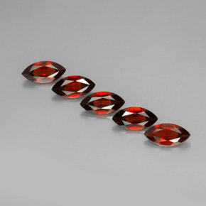캐럿 천연 레드 알만딘 가넷 보석, 마퀴즈, 10.1×5.1 mm, VS
