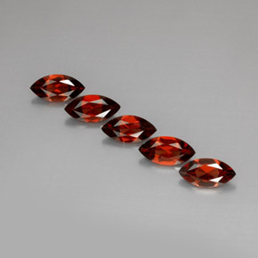 캐럿 천연 레드 알만딘 가넷 보석, 마퀴즈, 10.1×5.1 mm, VS