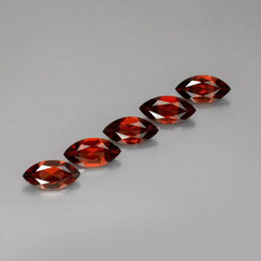 캐럿 천연 레드 알만딘 가넷 보석, 마퀴즈, 10.1×5.1 mm, VS