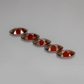 캐럿 천연 레드 알만딘 가넷 보석, 마퀴즈, 10.1×5.1 mm, VS