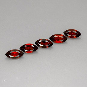 캐럿 천연 레드 알만딘 가넷 보석, 마퀴즈, 9.9×5 mm, VS