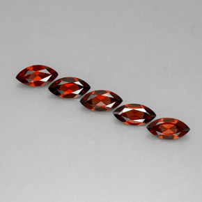 캐럿 천연 레드 알만딘 가넷 보석, 마퀴즈, 10×5 mm, VS