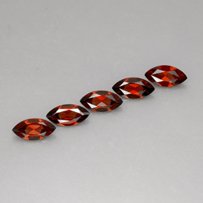 캐럿 천연 레드 알만딘 가넷 보석, 마퀴즈, 10×5 mm, VS