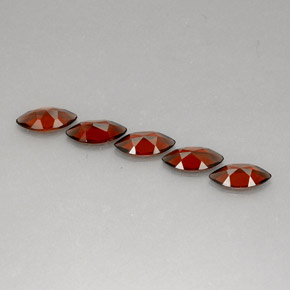 캐럿 천연 레드 알만딘 가넷 보석, 마퀴즈, 10×5 mm, VS