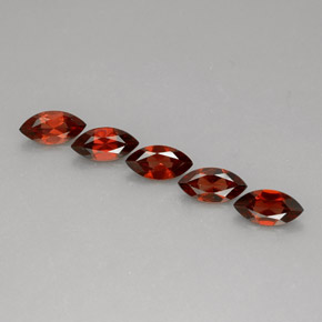 캐럿 천연 레드 알만딘 가넷 보석, 마퀴즈, 10.1×5.1 mm, VS