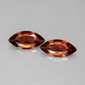 캐럿 천연 레드 알만딘 가넷 보석, 마퀴즈, 10.1×4.8 mm, VVS-VS